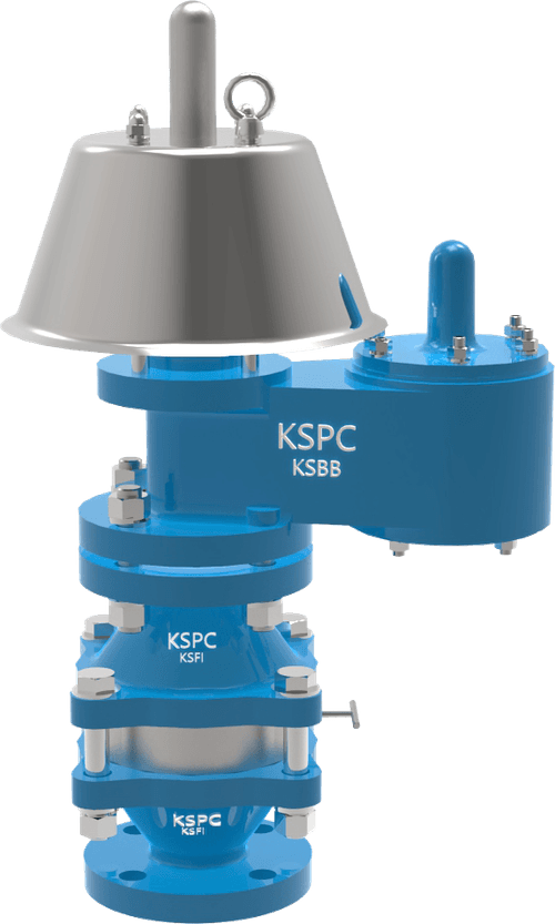 KSPC KSBBFI/KSBSFI Pressure Vacuum Valve w/ Flame Arrester
