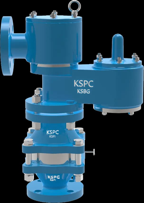 KSPC KSBGFI/KSGSFI Pressure Vacuum Valve w/ Flame Arrester (Pipe Away)